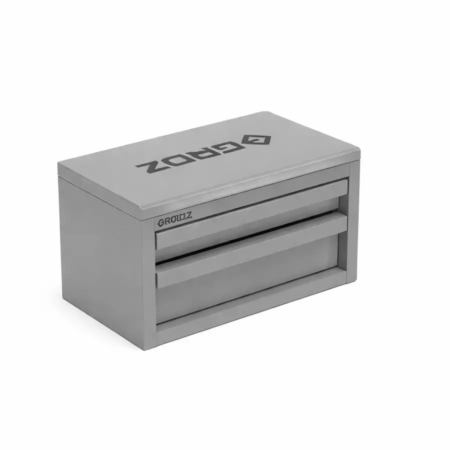 groz-mini-tool-box-with-lid-2-drawers-steel-powder-coated-finish-cool-grey-tchl11-10d1w1grz