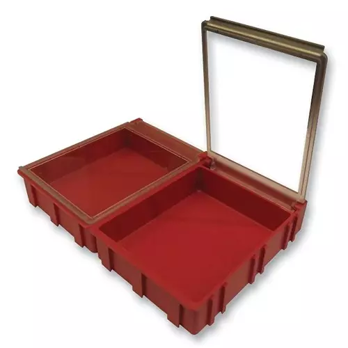 LICEFA Box, Smd, 16X12X15Mm, B=Red, L=Transp, SMD-BOX N1-2-3-6-1