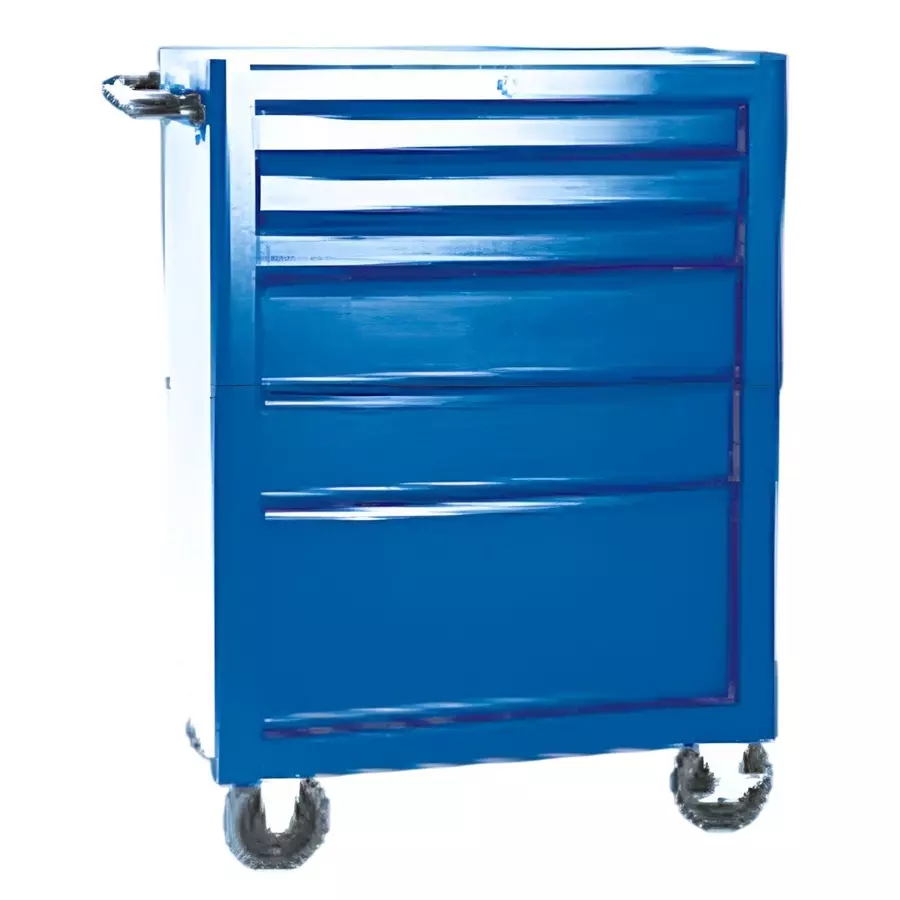 Jhalani 5 Drawers Tool Trolley 950x675x500 mm Blue