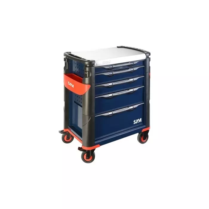 Sam Wheeled Drawer 5 Stainless Steel (Top) Drawer, 415HB