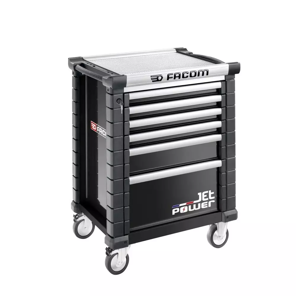 Facom 6 Drawer Wheeled Tool Chest, JET.6NM3APOWERPF