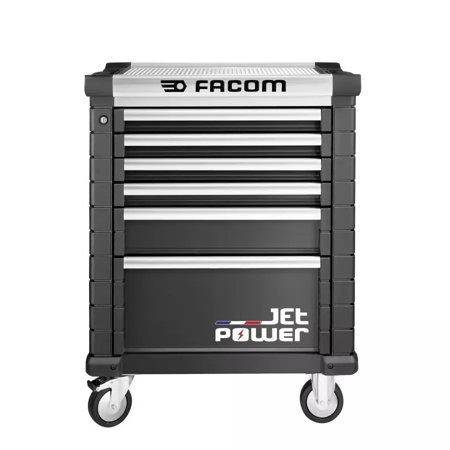 Facom 6 Drawer Wheeled Tool Chest, JET.6NM3APOWERPF