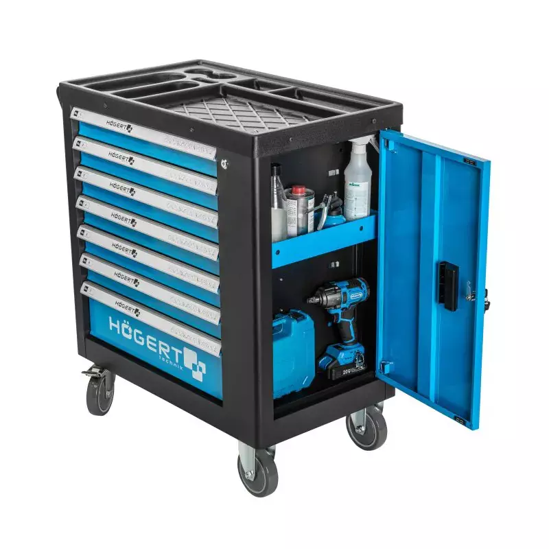 hogert-technik-tool-cabinet-with-a-side-door-and-544-pcs-accessories-15-kg-shallow-and-25-kg-deep-drawer-capacity-ht7g050
