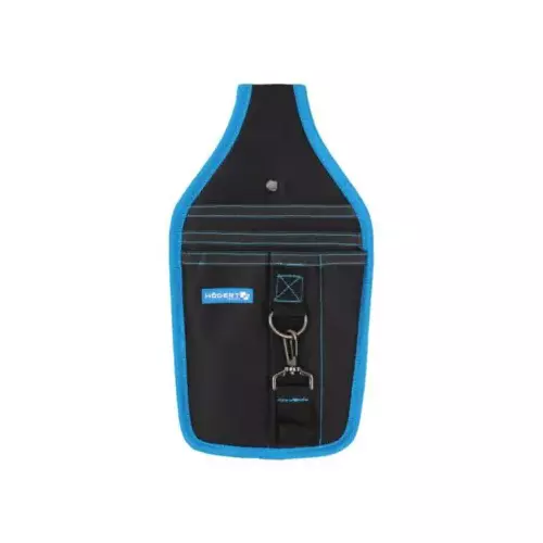 Hogert Technik Tool Belt Pocket Made of 600D Polyester in Black and Blue Color, 16x31 cm, HT7G234