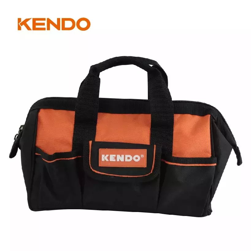kendo-multifunctional-open-mouth-tool-bag-nylon-320x160x200-mm-with-5-side-pockets-90162