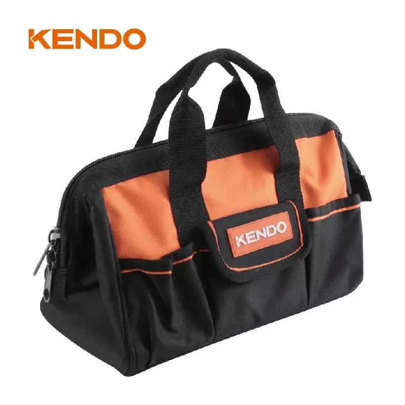 kendo-multifunctional-open-mouth-tool-bag-nylon-320x160x200-mm-with-5-side-pockets-90162