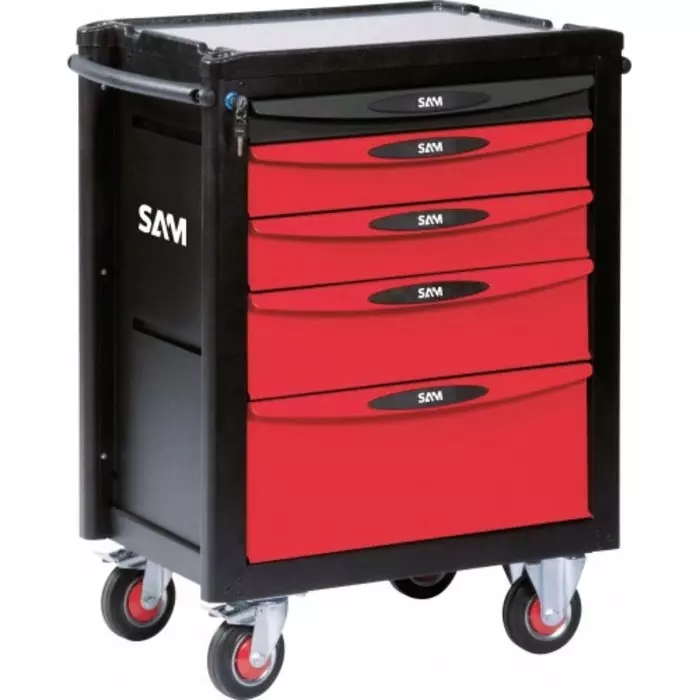 Sam Wheeled Tool Trolley 5 Drawer ABS Trolley, SERVI-540