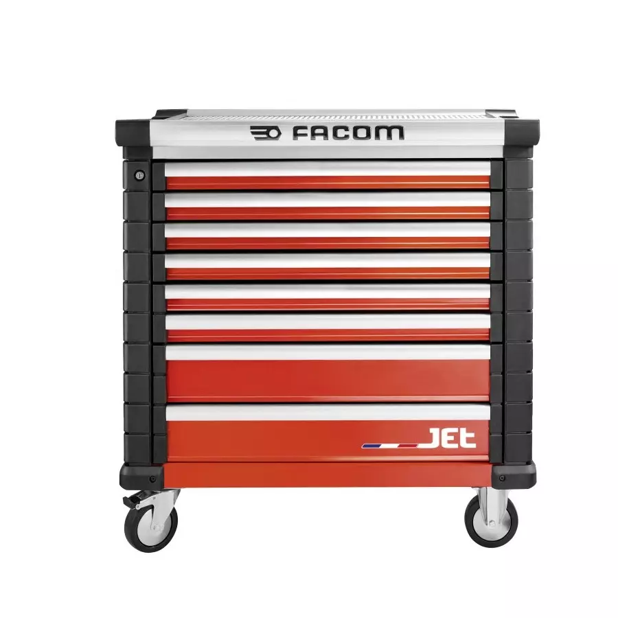 Facom 8 Drawer Wheeled Tool Chest, JET.8M4APF