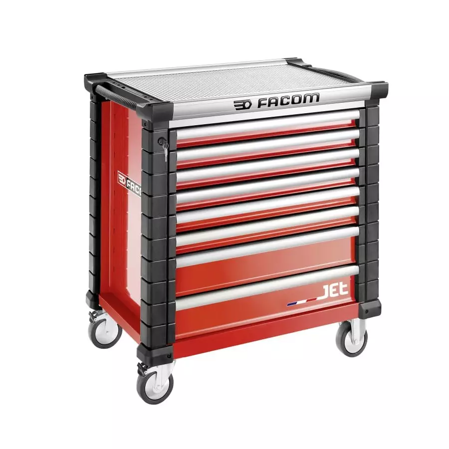 Facom 8 Drawer Wheeled Tool Chest, JET.8M4APF