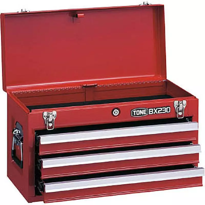 TONE Tool Chest 508X232X302 mm Single Case Type Steel and ABS Resin Handle, BX230