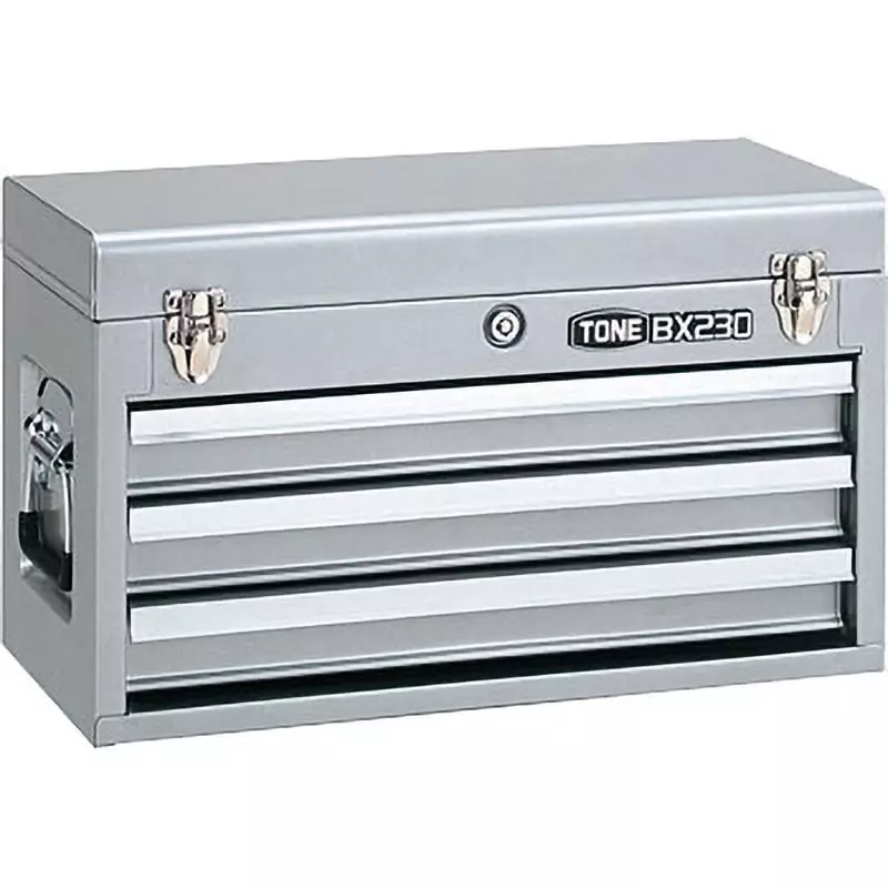 TONE Tool Chest 508X232X302 mm Single Case Type Steel and ABS Resin Handle, BX230SV