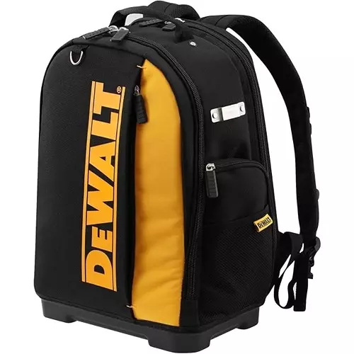 DEWALT Back Pack 25 Kg Load Capacity, 1200D Outer Fabric and 600D Lining in Black & Yellow Color, DWST81690-1