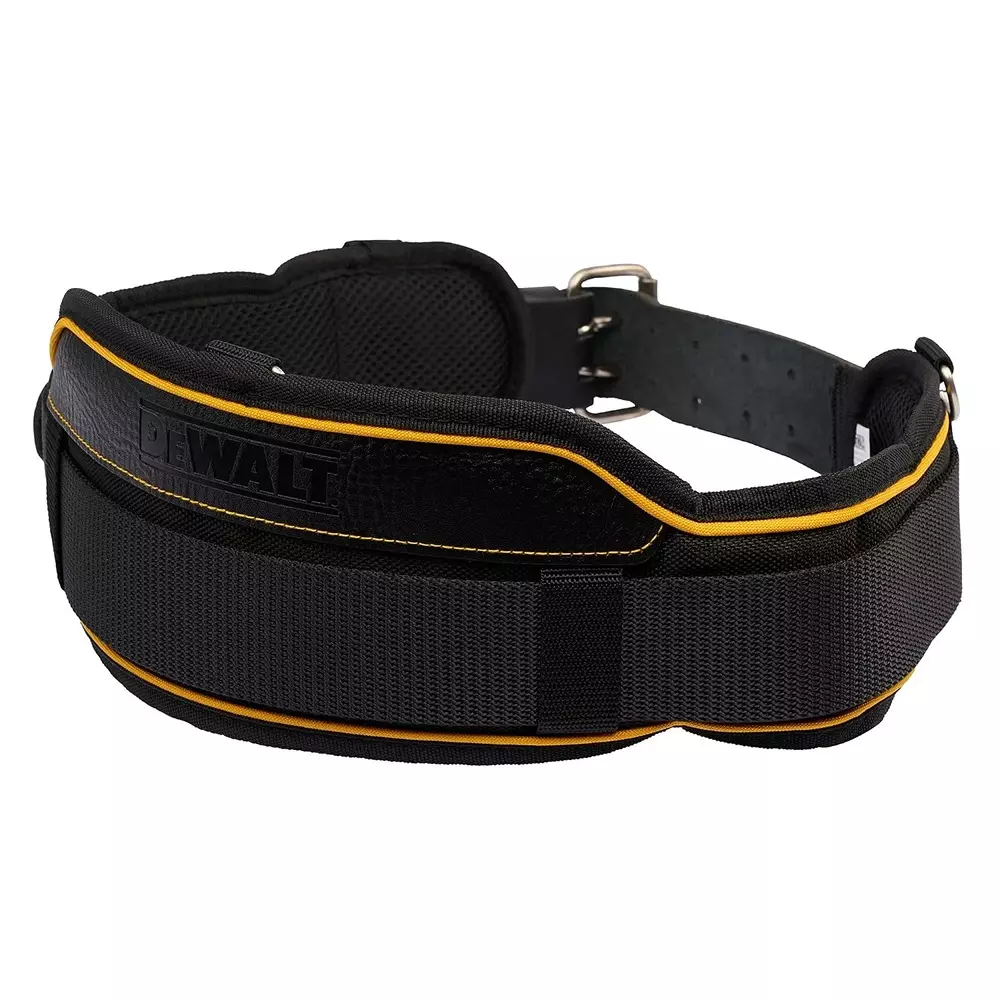 dewalt-heavy-duty-leather-tool-belt-black-yellow-color-with-2-pin-belt-buckle-and-breathable-mesh-padding-dwst1-75651