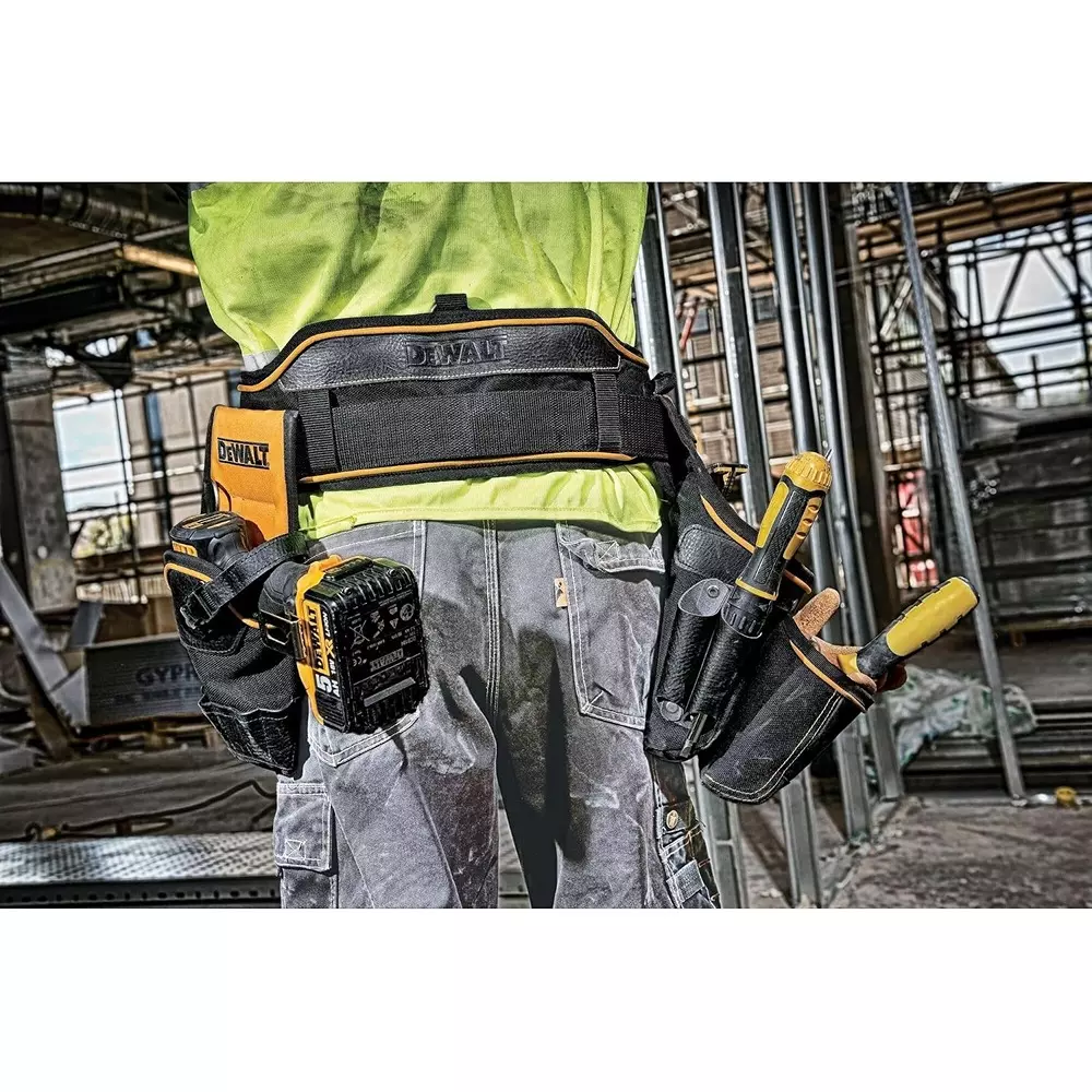 dewalt-heavy-duty-leather-tool-belt-black-yellow-color-with-2-pin-belt-buckle-and-breathable-mesh-padding-dwst1-75651