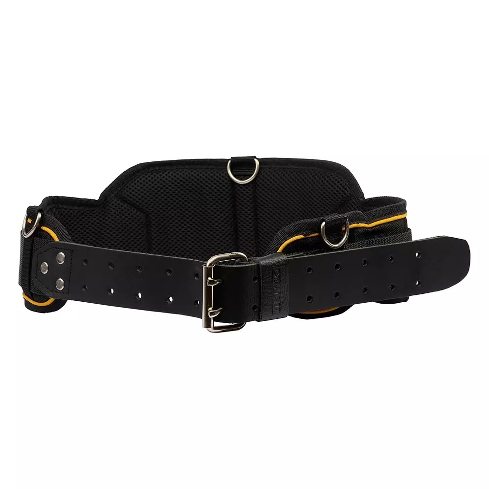 dewalt-heavy-duty-leather-tool-belt-black-yellow-color-with-2-pin-belt-buckle-and-breathable-mesh-padding-dwst1-75651