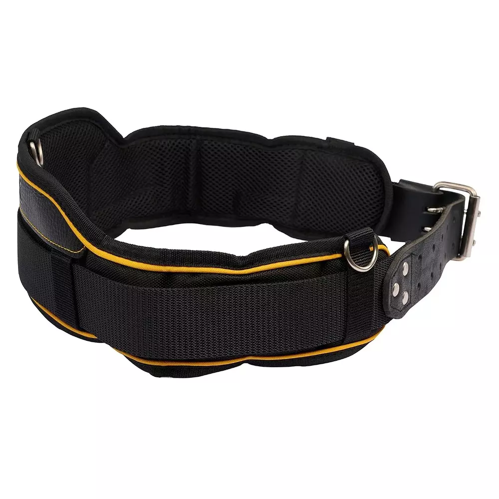 dewalt-heavy-duty-leather-tool-belt-black-yellow-color-with-2-pin-belt-buckle-and-breathable-mesh-padding-dwst1-75651