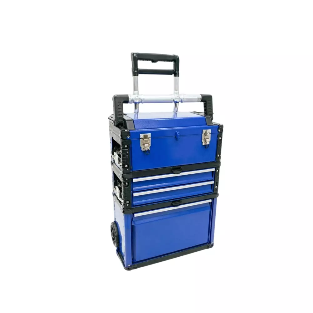 Blue-Point Hand Trolley Blue Color with Telescopic Handle and 45 Kg Load Capacity, BLPHTB
