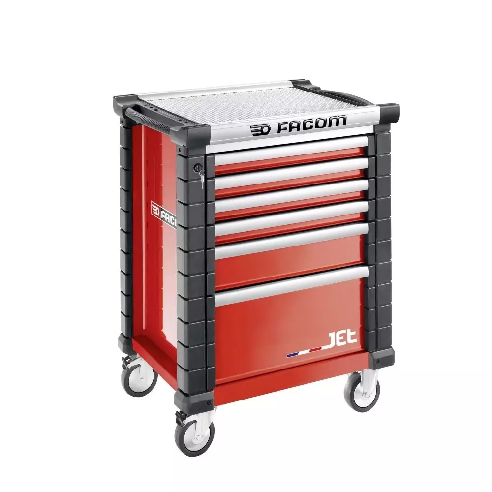 Facom 6 Drawer Steel Wheeled, JET.6M3APF