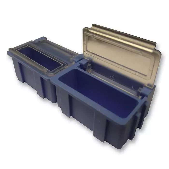 LICEFA Box, Smd, 16X12X15Mm, B=Blue, L=Transp, SMD-BOX N1-2-3-8-1