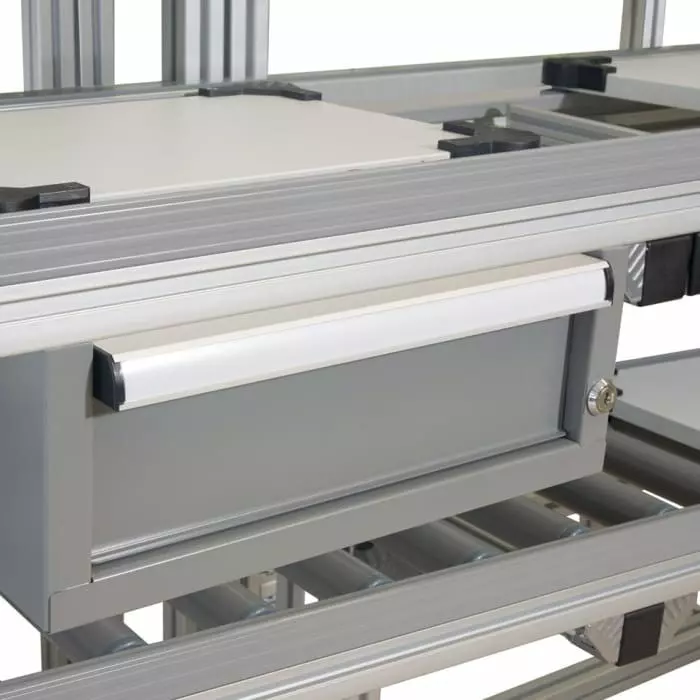 Bosch Rexroth 1 Drawer, Steel, 149 mm x 401 mm x 120 mm, Grey, 3842546533