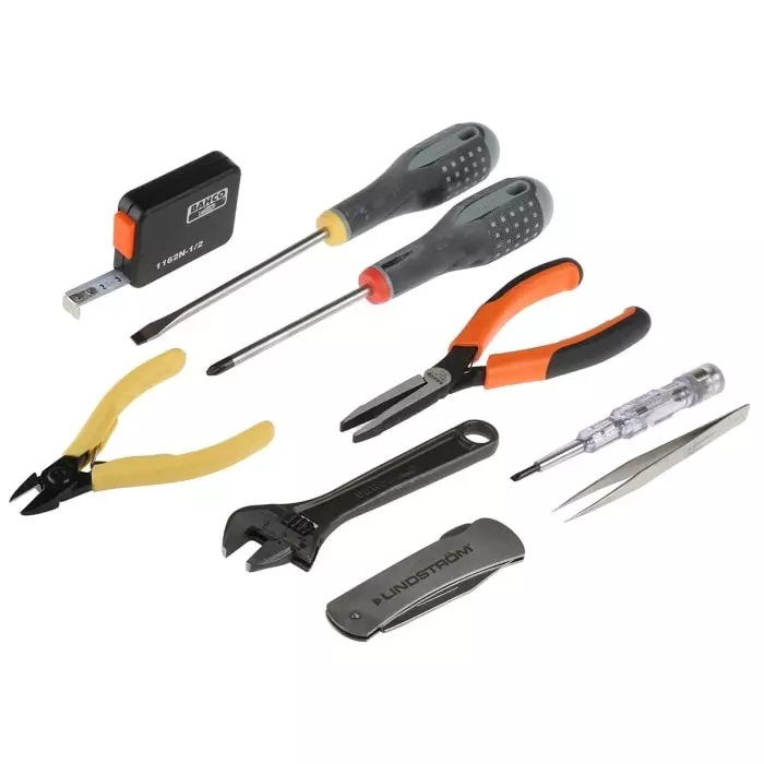Bahco 17 Piece Electricians Tool Kit with Pouch, 9852