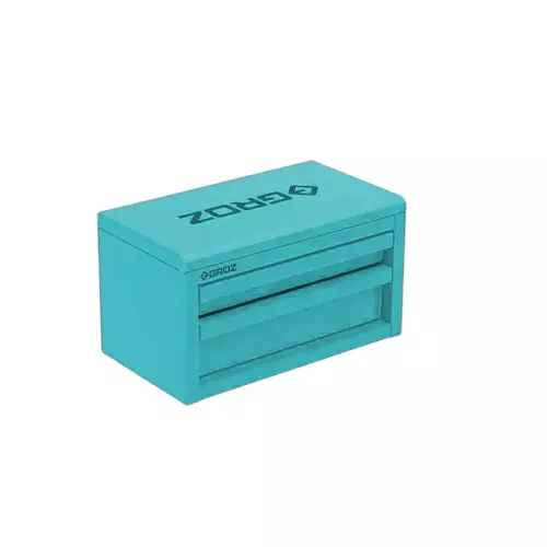 groz-mini-tool-box-with-lid-2-drawers-steel-powder-coated-finish-aqua-lux-tchl11-10d1gn16grz
