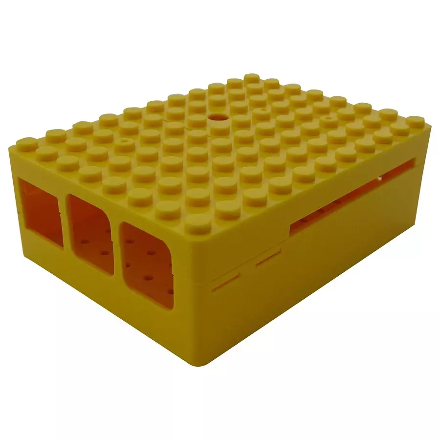 MULTICOMP PRO Raspberry Pi Enclosures & Cases PIBLOX RASPBERRY PI ENCLOSURE - YELLOW, CBPIBLOX-YEL.