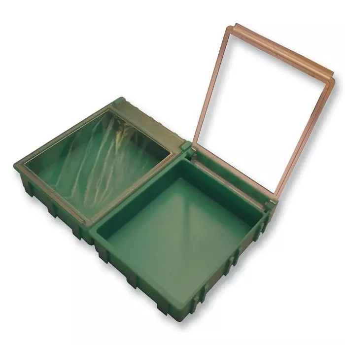 LICEFA Box, Smd, 16X12X15Mm, B=Green, L=Transp, SMD-BOX N1-2-3-7-1