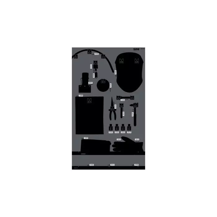 Sam Tool Panel Wall Mount Panel, PAN-HYB-N