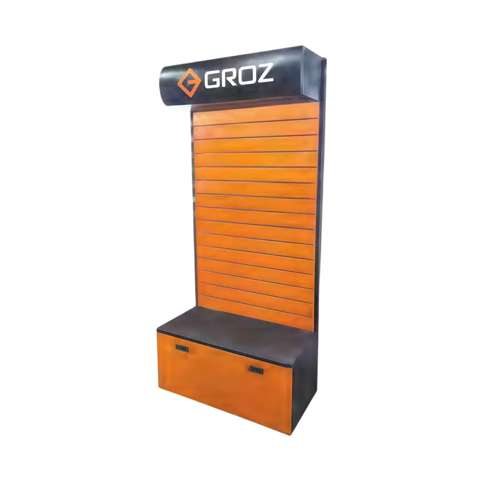 Groz Merchandiser With Perforation and Shelving for Products Display, D5A