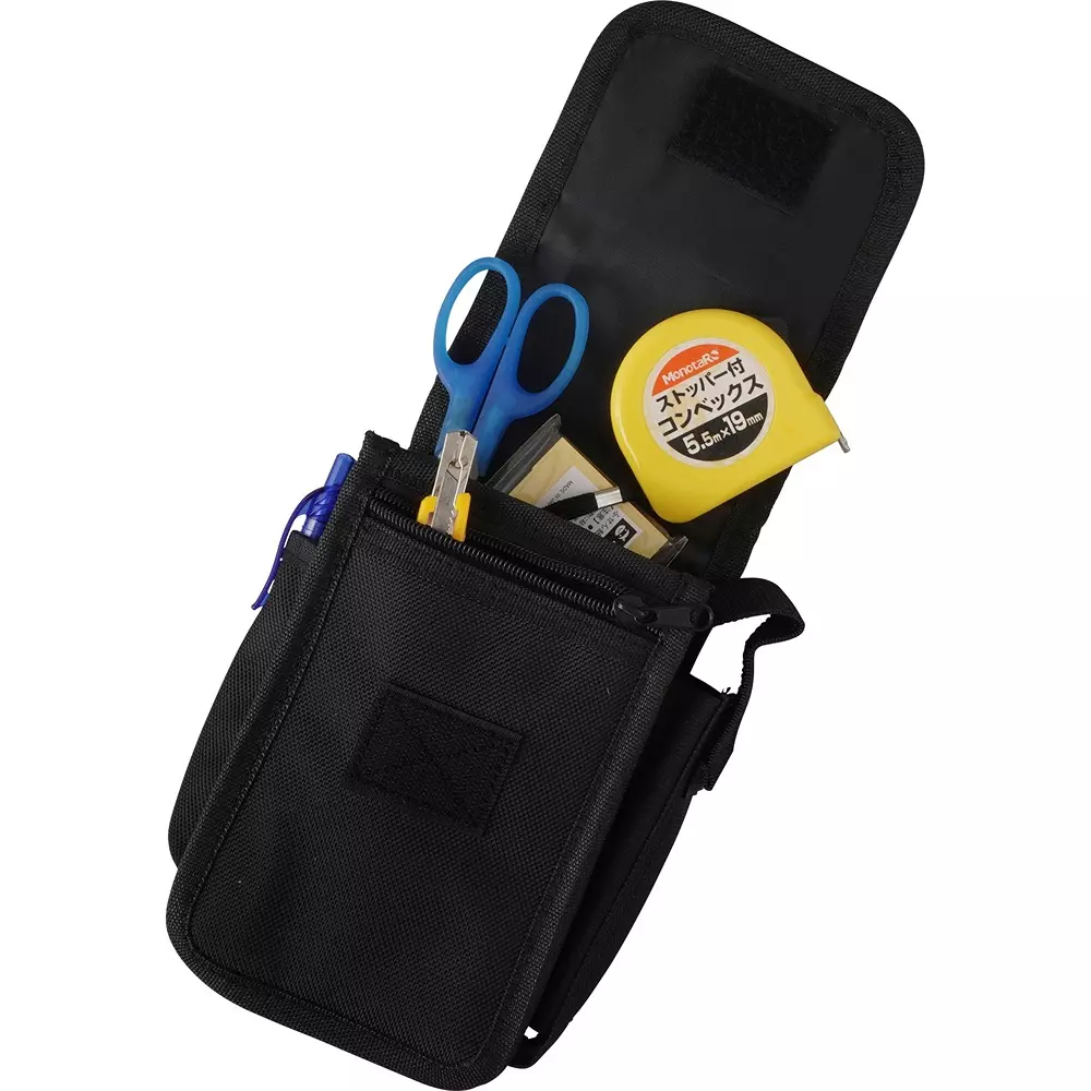 monotaro-work-bag-with-smartphone-pocket-body-polyester-black-for-35-or-less-mm-belt-width-21092595