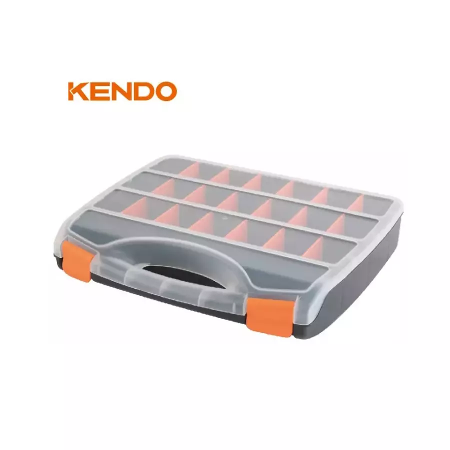 kendo-38-cm-21-compartments-load-bearing-transparent-organizer-for-pantry-90223