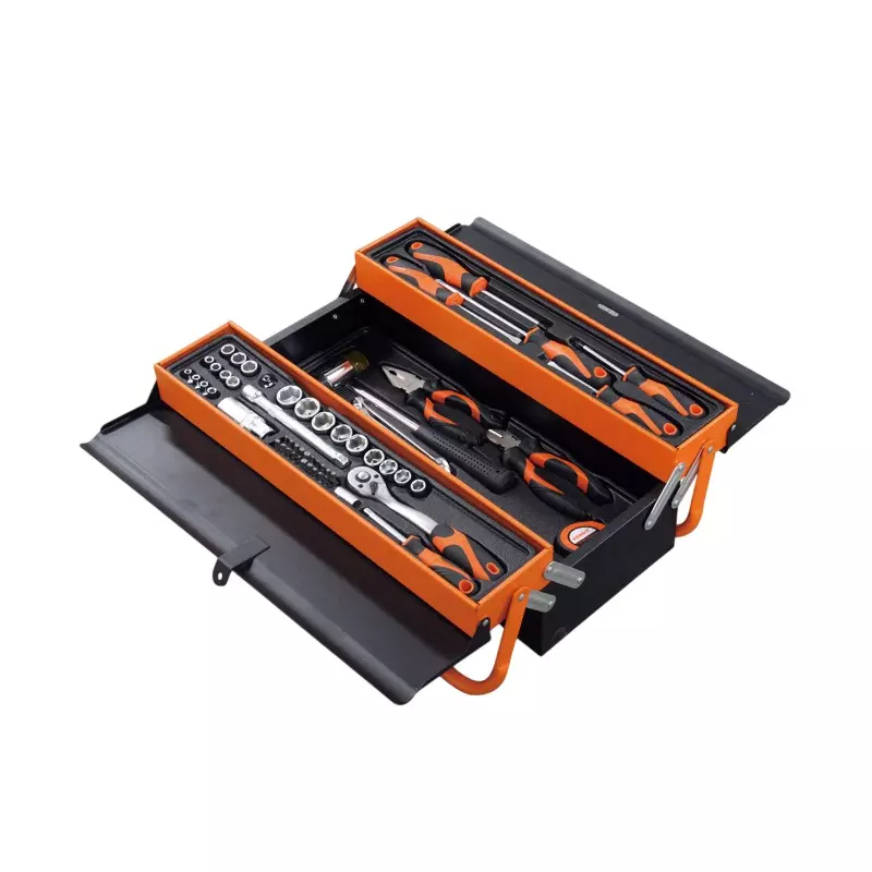 Kendo 3 Tray Cantilever Tool Chest Set, 90201 (Pack of 70 Pcs)