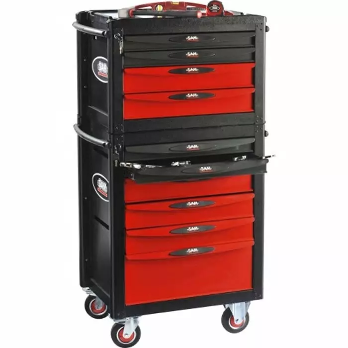 Sam Wheeled Tool Trolley 9 Drawer Sheet Metal Trolley, CP-549SV