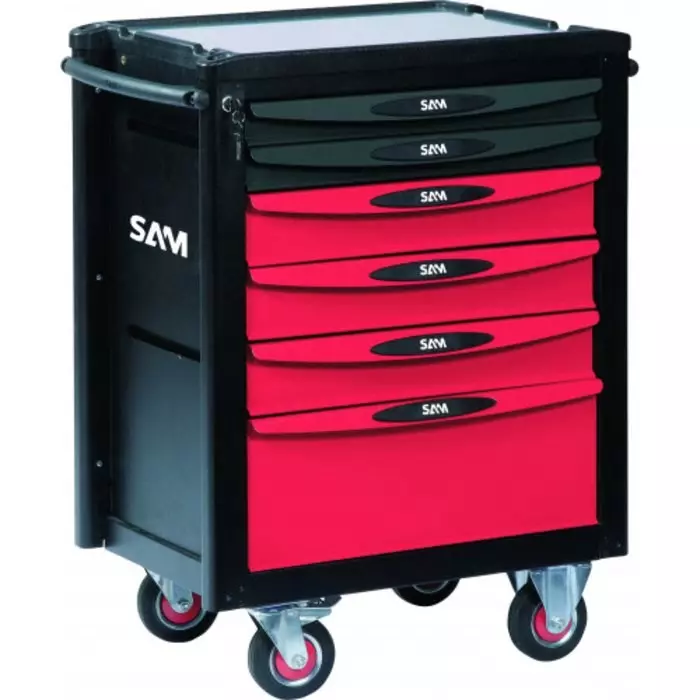 Sam Wheeled Tool Trolley 6 Drawer ABS Trolley, CPP-135SV4