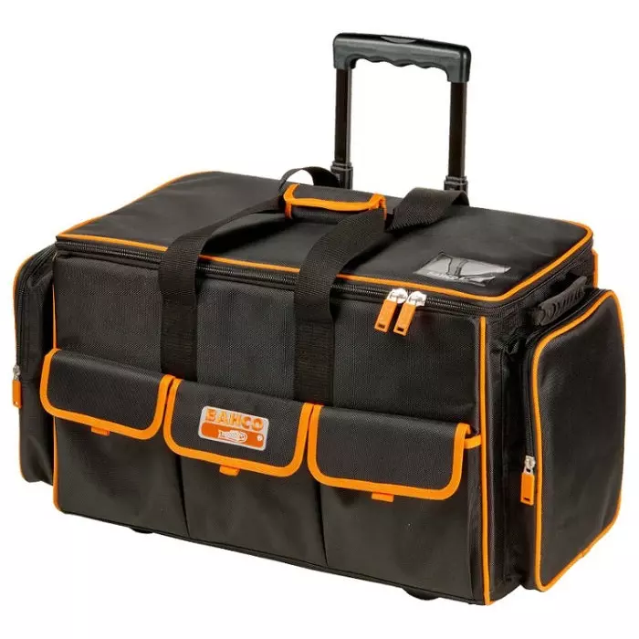 Bahco Polyester Wheeled Bag with Shoulder Strap 400 mm x 660 mm x 300 mm, 4750FB2W-24A