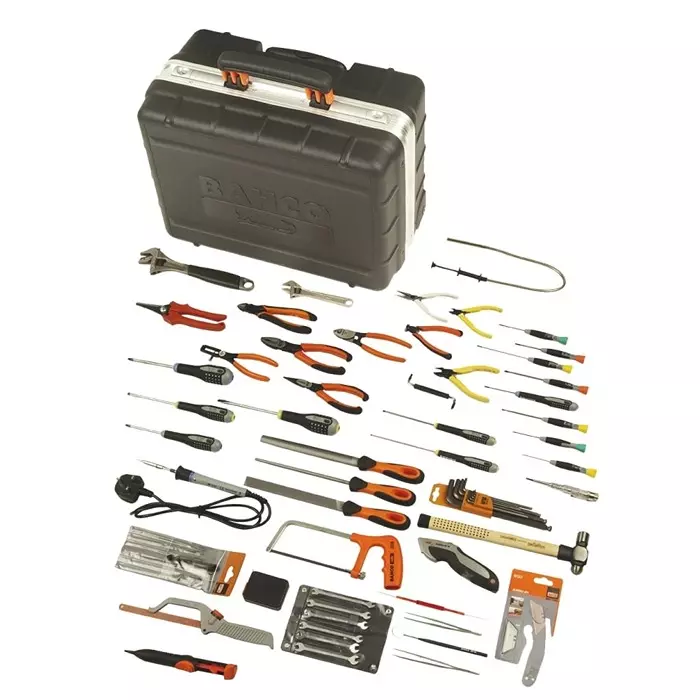 Bahco 66 Piece Electronics Tool Kit with Case, 9850