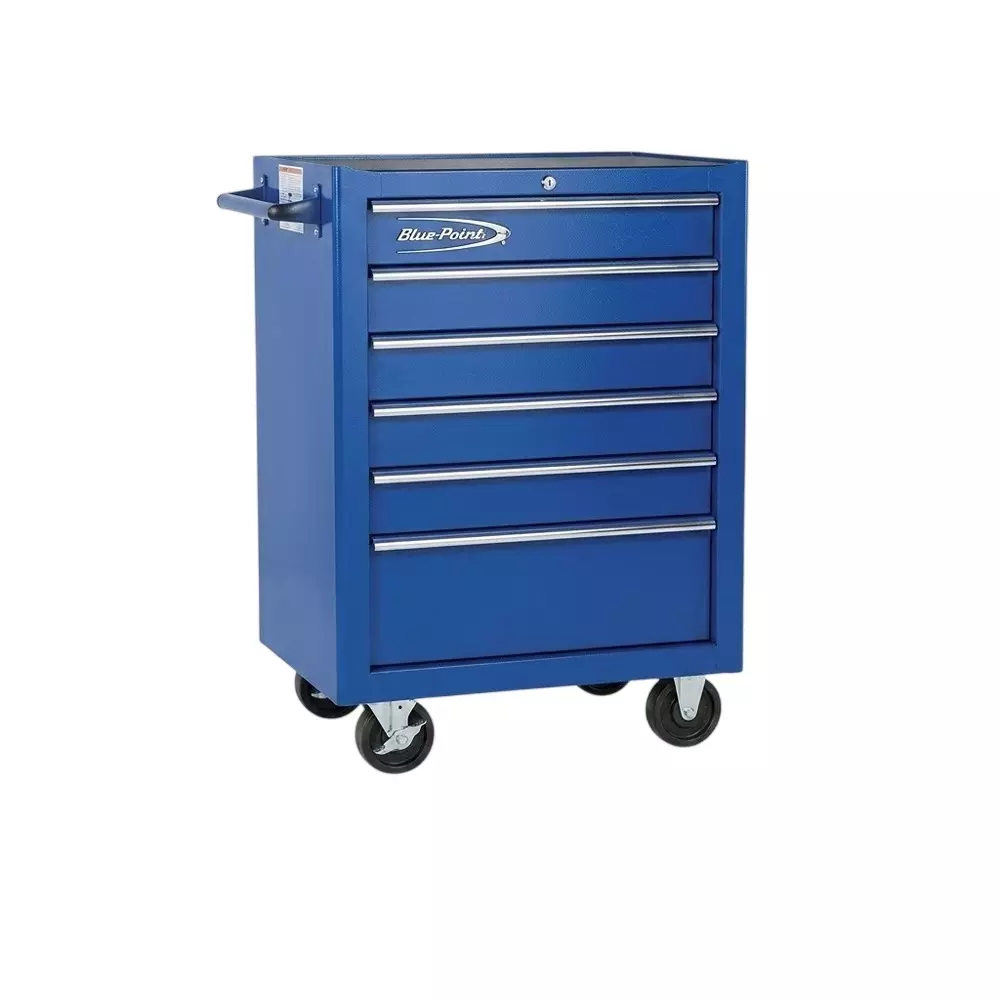 Blue-Point 6 Drawers Roller Cabinet With 25 Kg Per Drawer Load Capacity, Single Wall Metal Body in Blue Color, KRB23006INBLU