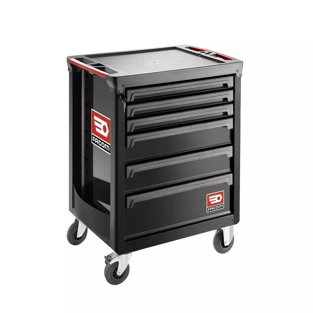 Facom 6 Drawer Wheeled Tool Chest, ROLL.6NM3APF