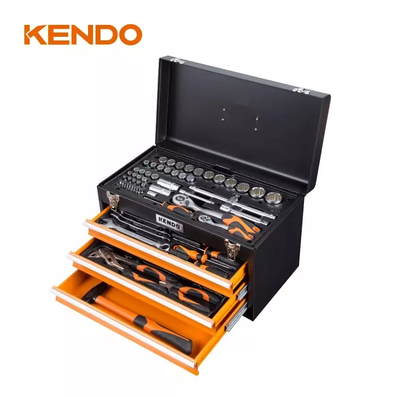 kendo-tool-chest-set-3-drawers-4-trays-orange-black-90517-set-of-86-pcs
