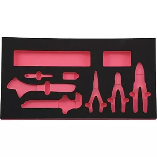 Ktc Polyethylene Storage Tray Black/Red, SK37112ET2C1