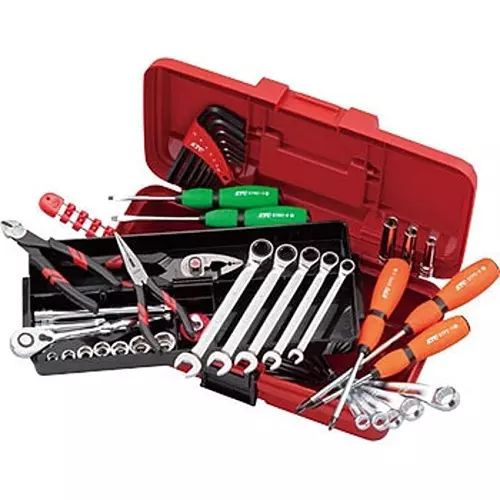 Ktc Single-Sided Plastic Hard Case 385x202x140 mm Red, EKP-5