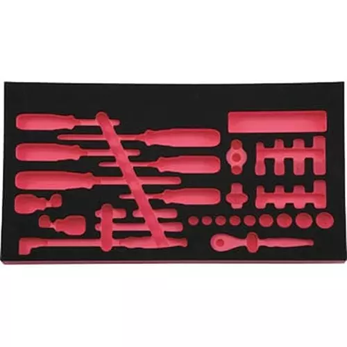 Ktc Polyethylene Storage Tray Black/Red, SK37112ET2A1