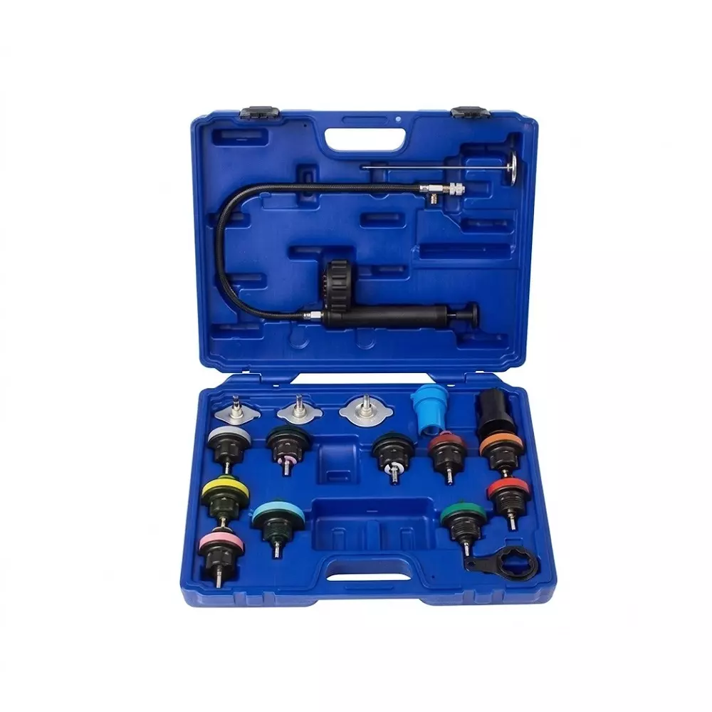 Blue-Point Universal Radiator Pressure Test Kit Alloy Steel Body and Packed in Hard Plastic Case, RADKIT18