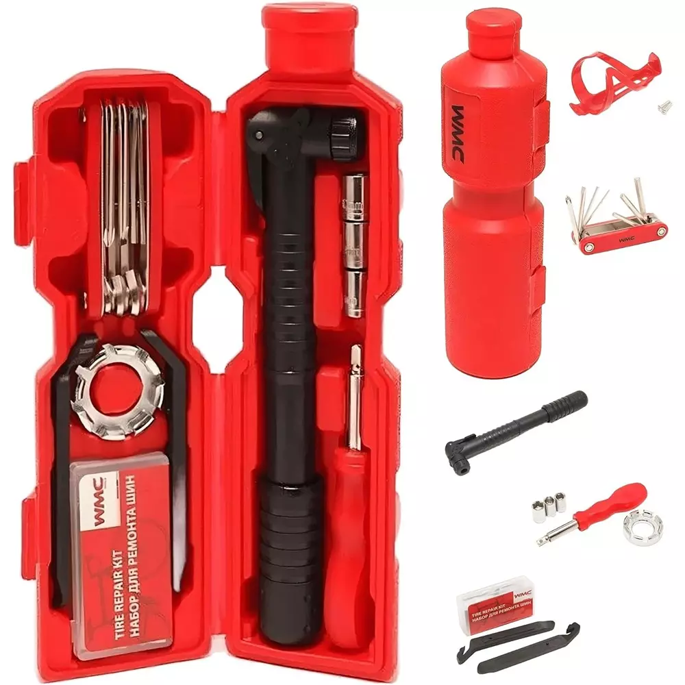 WMC Tools 27 Pcs Bicycle Repair Tool Set Metal and Plastic Body for DIY, Domestic & Professional Use, WMC-2727R