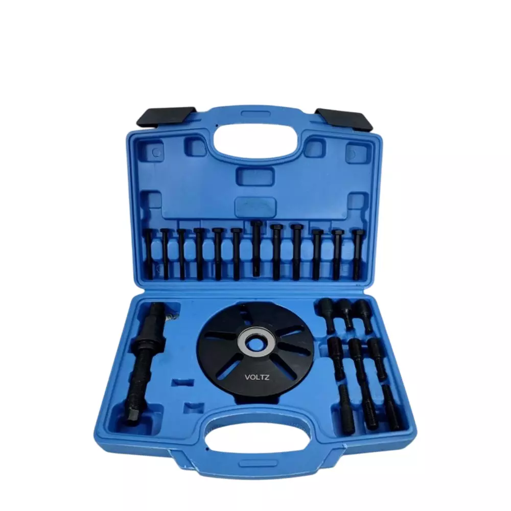 Voltz Harmonic Balancer Puller Removal & Install Tool Kit with 4.96 inch (125.9 mm) Puller Plate Diameter for Universal Vehicle Use, VZ-9009