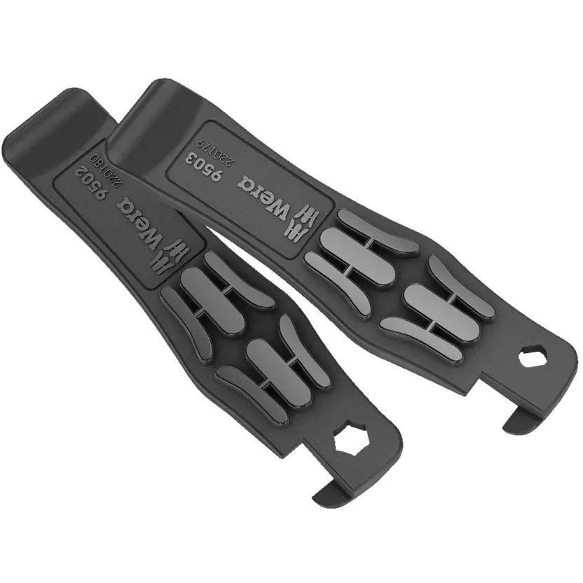 Wera Tyre Jack Bicycle Set 13 with Glass Fibre Reinforced Plastic Body for Safely Levering The Tyres Off The Rim, 5004184001 (Set of 2)