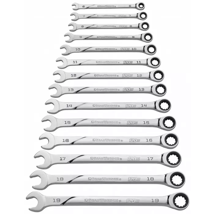 GEARWRENCH 14-Piece Combination Ratchet Spanner Set 6-19 mm Steel, 86426