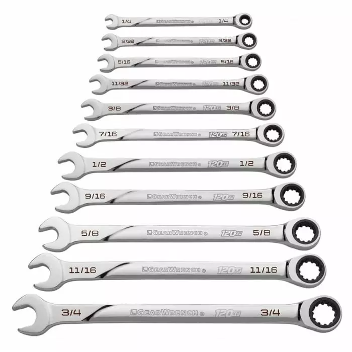GEARWRENCH 11-Piece Spanner Set 1/4-3/4 in Steel, 86450