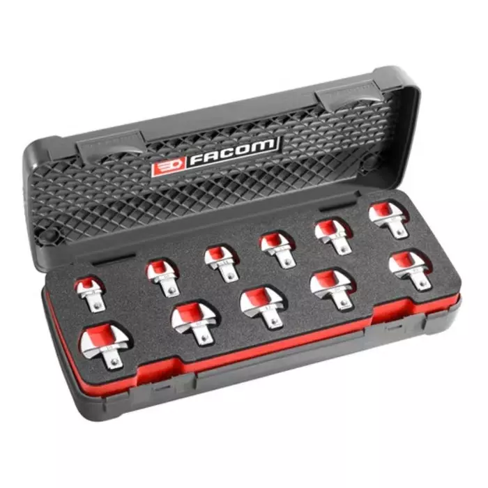 Facom 11-Piece Crow Foot Spanner Set, 8 - 19 mm, 10.J11